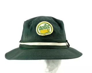 Vintage 60s 70s Augusta National Masters Golf Patch Bucket Hat Green Size 7