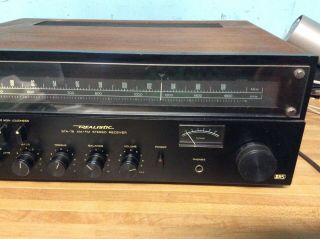 VINTAGE 1978 Realistic STA - 78 Analog AM FM Stereo Receiver Walnut Veneer Wood 3