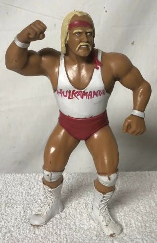 Wwf Wwe Wrestling Vintage Ljn Hulk Hogan White Shirt Figure 1988 Titan Sports