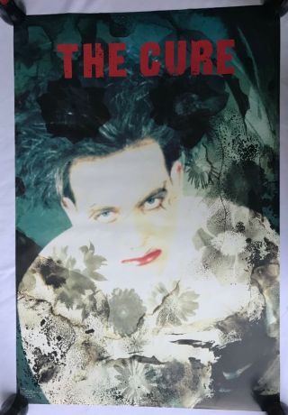 Rare.  Vintage The Cure Poster Disintegration Album 22x34.  5 " Music (1989)