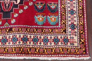 Vintage Geometric Red Kashkoli Tribal Area Rug Oriental Hand - Knotted 5x8 Carpet