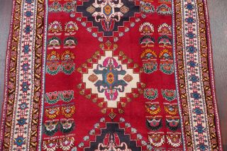 Vintage Geometric RED Kashkoli Tribal Area Rug Oriental Hand - Knotted 5x8 Carpet 4