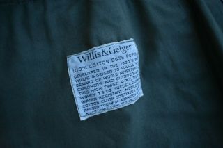 Willis & Geiger Hemingway Shooting Safari Hunting Jacket Bush Poplin Green 44L 4