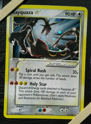 Pokemon Ultra Rare Pokémon Individual Cards: Gold Star Rayquaza Ex Deoxys 2005