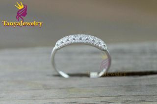 0.  50ct Diamond Vintage Wedding Band Ring For Women 