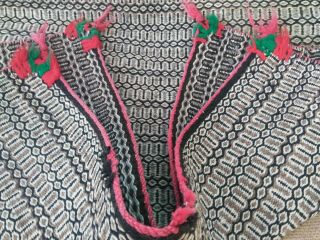 Vintage Navajo Handspun Wool,  Twill Weave Double Saddle Blanket Circa 1930 - 1950 4
