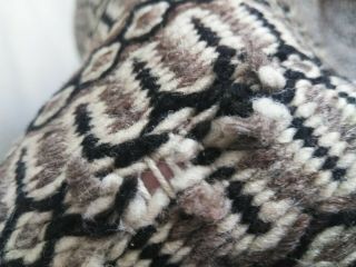 Vintage Navajo Handspun Wool,  Twill Weave Double Saddle Blanket Circa 1930 - 1950 5