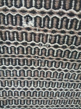 Vintage Navajo Handspun Wool,  Twill Weave Double Saddle Blanket Circa 1930 - 1950 8
