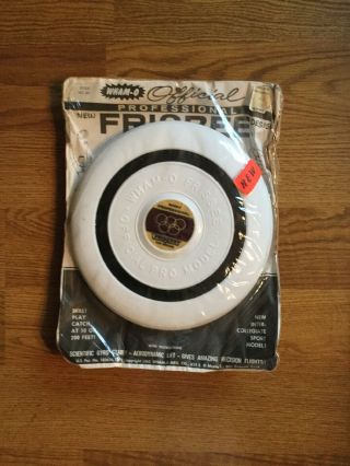 Vintage 1965 Wham - O Professional Model Frisbee In Package