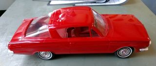 Rare Vintage 1966 Plymouth Barracuda Dealer Promo Model Car Red 1:25 Scale