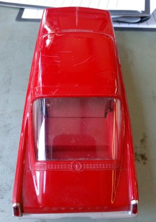 Rare VINTAGE 1966 Plymouth Barracuda Dealer Promo Model Car Red 1:25 Scale 5