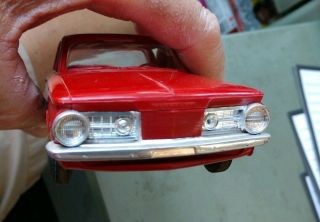 Rare VINTAGE 1966 Plymouth Barracuda Dealer Promo Model Car Red 1:25 Scale 7
