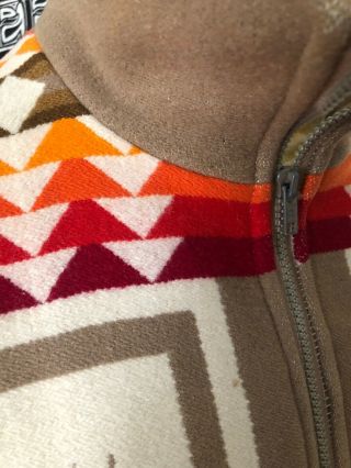Pendleton Blanket Western Vintage Wool Mens Jacket Aztec Native Indian Large 3