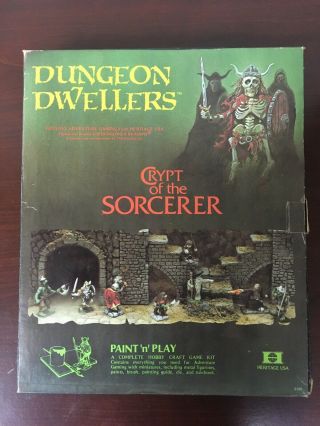 Heritage Dungeon Dwellers Crypt Of The Sorcerer Vintage Dungeons And Dragons