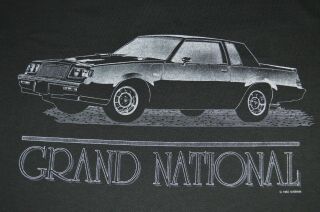 Vintage Rare Anvil 1992 Grand National Single Stitch Black Graphic T - Shirt Xl