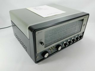 Hallicrafters Sx - 62a Vintage Ham Radio Tube Receiver W/ Fresh Powder Coated Lid
