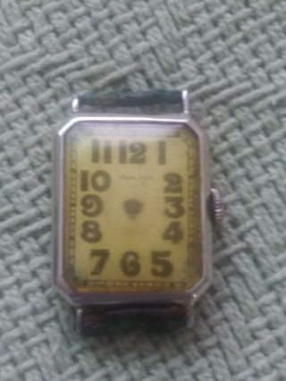 Antique Longines Watch 18K White Gold 11