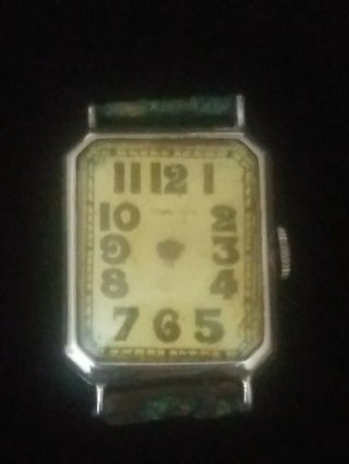 Antique Longines Watch 18K White Gold 12