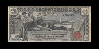 1896 United States Education Note $1 " Rare " ( (vf, ))