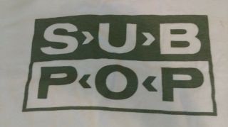 True Vintage 90s LOSER Sub Pop Tee Shirt Size XL Oatmeal White Cobain Nirvana T 7
