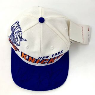 Autographed Vintage 90s Sports Specialties NBA NY Knicks Shadow Snapback Hat Cap 2