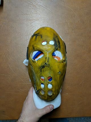Distortions Unlimited Battered Hockey Mask Recast Slipknot Vintage Halloween
