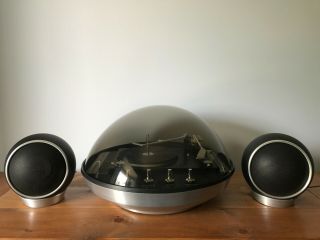 Vintage Electrohome Apollo 860 Record Player With Speakers Space Age Mid Century