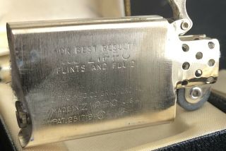 1962 10k Gold Filled Vtg Zippo Lighter Advertising Lancaster PA MIB Unfired Ad 12
