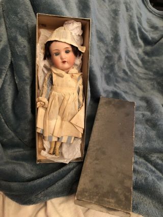 All 8.  5” Wwi Red Cross Nurse Antique German Bisque Doll Flapper Body