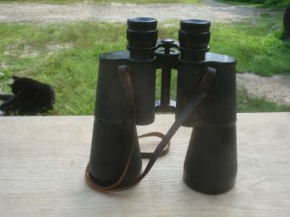 Rare Vintage E.  Leitz & Wetzlar 8 x 60 Field Binoculars w/ Orig.  Case & Strap 10