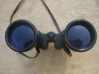 Rare Vintage E.  Leitz & Wetzlar 8 x 60 Field Binoculars w/ Orig.  Case & Strap 12