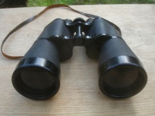 Rare Vintage E.  Leitz & Wetzlar 8 X 60 Field Binoculars W/ Orig.  Case & Strap