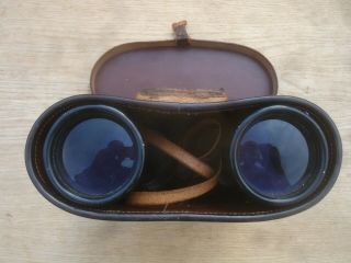 Rare Vintage E.  Leitz & Wetzlar 8 x 60 Field Binoculars w/ Orig.  Case & Strap 2