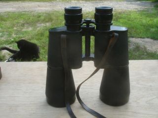Rare Vintage E.  Leitz & Wetzlar 8 x 60 Field Binoculars w/ Orig.  Case & Strap 8