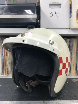 Vintage Bell Toptex R - T Helmet 7 1/4 White 5