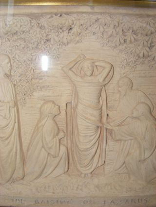 Rare George Tinworth Doulton Lambeth Relief Terracotta Plaque Raising of Lazarus 4