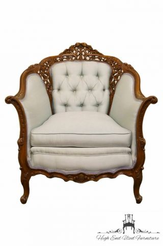 Colonial Handcrafted Victorian Style Parlor Accent Arm Chair