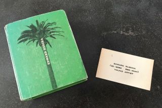 Rare Edward Ruscha (ed - Werd Rew - Shay) Young Artist Miniature Book Business Card