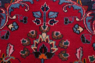 VINTAGE Traditional Floral RED Kashmar Area Rug Hand - Knotted WOOL Carpet 8x11 8