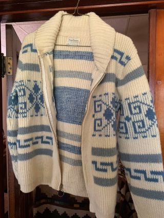Pendleton Western Wear Sweater 100 Virgin Wool Sz M Vintage Sh