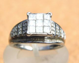 Heavy Platinum Diamond Ring Uk Size M Worth £7500 Not Scrap Vintage 1.  50 Tcw