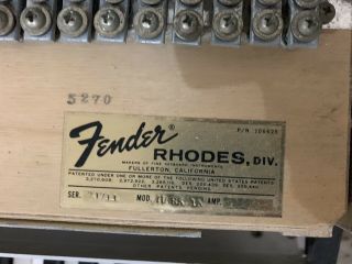 Vintage 1970 Fender Rhodes Seventy Three Electric Piano - Includes Lid 6