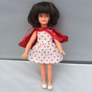 Sindy Rare Canterbury Patch Vintage Doll With Red Riding Dress Pedigree Great