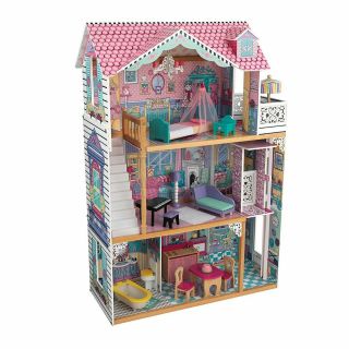 Kidkraft 65079 Annabelle Dollhouse With Furniture Open Box