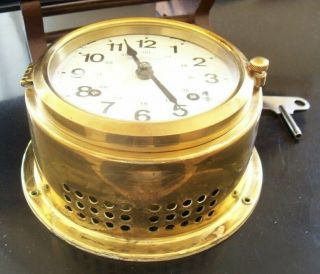 Vintage,  Wempe Chronometer Marine Clock. 4