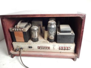 Vintage Early The Fisher Model 500 Mono Receiver Wood Cabinet EL37 3