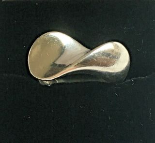 Hans Hansen Denmark Vintage Designer Modernist Sterling Silver Ring 925s