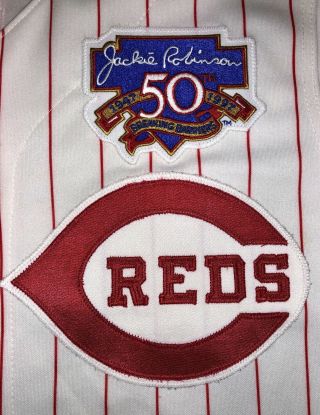 Vintage 1997 Deion Sanders Cincinnati Reds Russell Authentic Jersey 48 votto 4