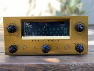 Vintage 1950s Fisher 80 - T Tuner Preamp Project All Tubes Needs Service