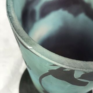 Masterpiece Antique Daum Nancy Cameo Glass Vase France 11 3/8” Rare 10